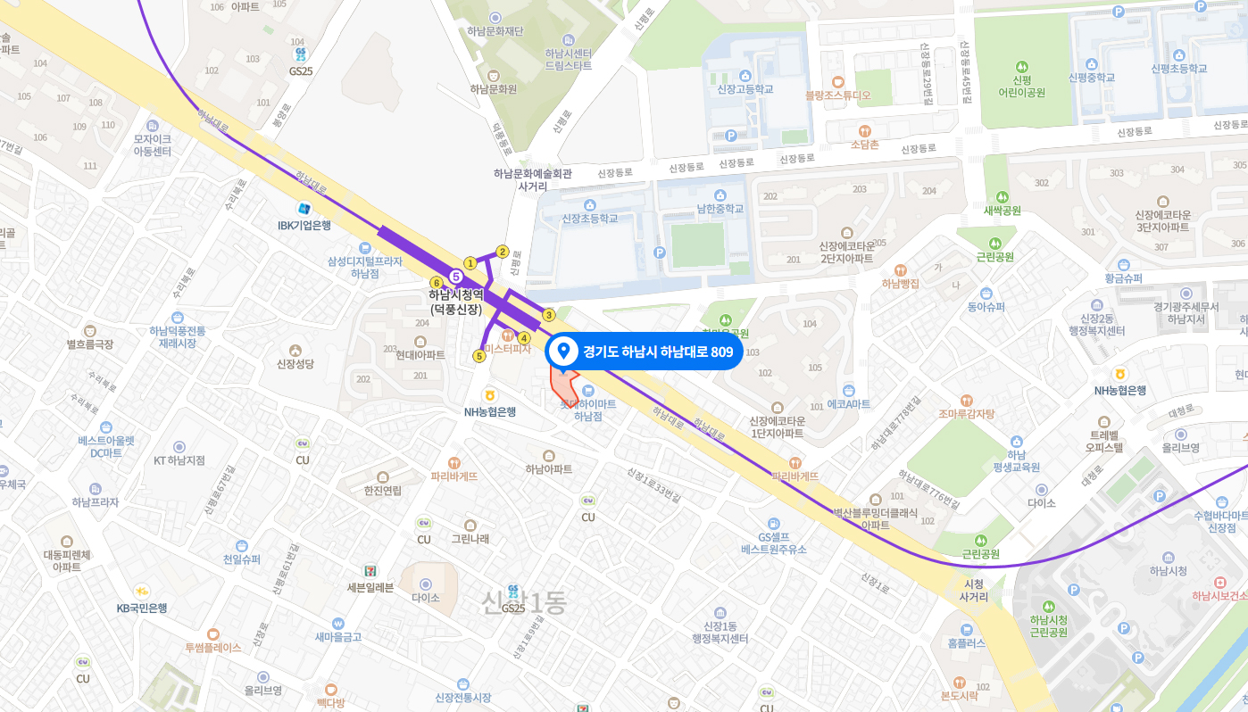 경기도 하남시 하남대로 809, 4층 올쏘정형외과